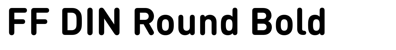 FF DIN Round Bold